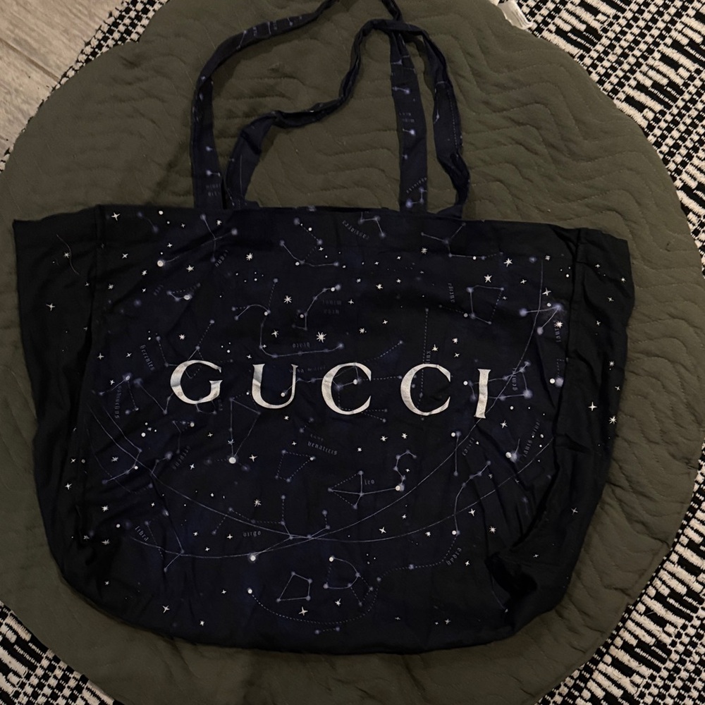 Gucci Navy Celestial Tote